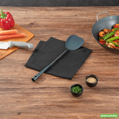 Wholesale Restaurantware Blue Carbon Steel Wok Spatula - Pre-Seasoned- Bulk