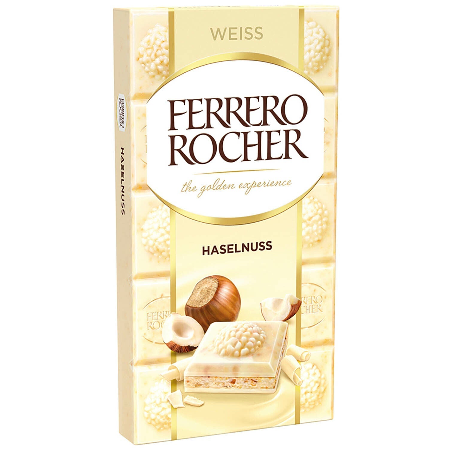 Wholesale Ferrero Rocher White Chocolate Hazelnut Bar 3.1 Oz- Bulk