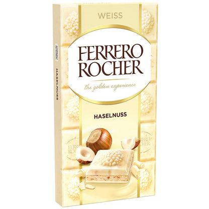 Wholesale Ferrero Rocher White Chocolate Hazelnut Bar 3.1 Oz- Bulk