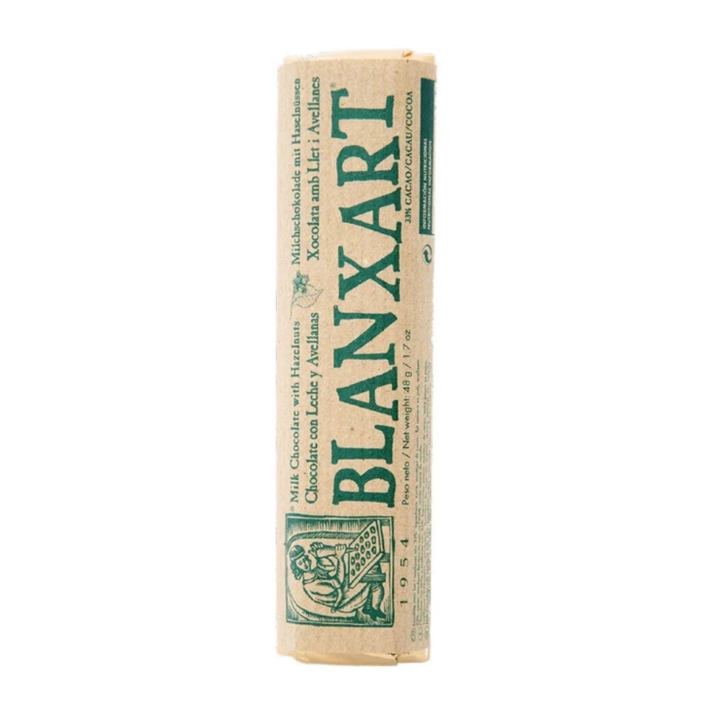 Wholesale Blanxart Choc Bars Hazelnut 1.7 oz- Bulk