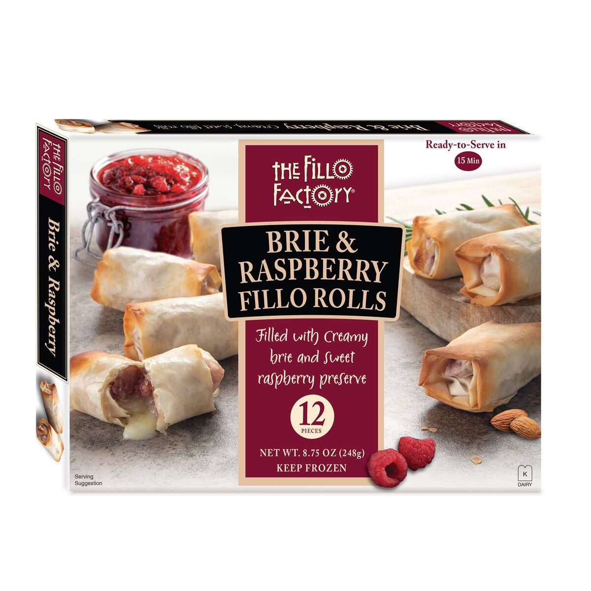 Wholesale Fillo Factory Brie/ Rasp Fillo Roll- Bulk