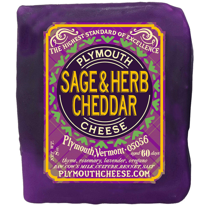 Wholesale Plymouth Sage & Herb Cheddar- Bulk
