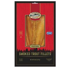 Wholesale Ducktrap Rainbow Trout Fillets Smoked 8 Oz- Bulk