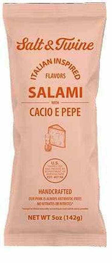 Wholesale Salt & Twine Cacio E Pepe Salami 5 Oz- Bulk