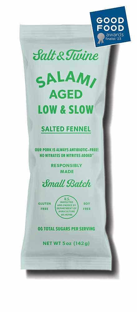 Wholesale Salt & Twine Salted Fennel Salami 5 Oz- Bulk