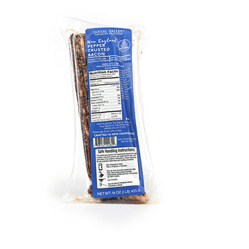 Wholesale Jansal Valley Pepper Crusted Bacon Sliced 1lb- Bulk