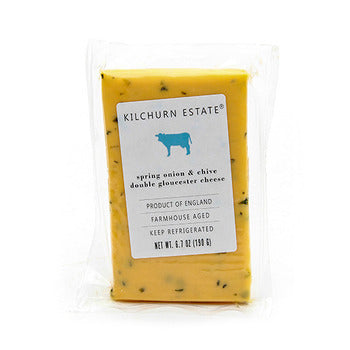 Wholesale Kilchurn Estate Chive Onion Gloucester Cheese 6.7oz- Bulk
