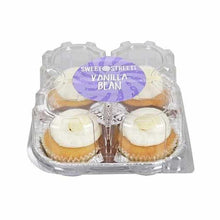 Wholesale Sweet Street Iced Vanilla Bean Cupcake 4 ct- Bulk