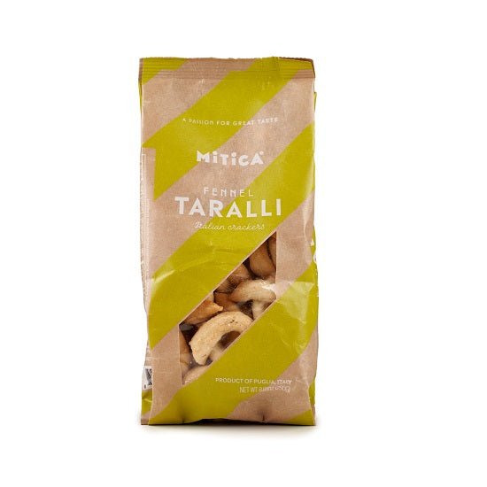 Wholesale Mitica Taralli Fennel Crackers, Extra Virgin Olive Oil, 8.8 OZ - Nicola's Marketplace- Bulk