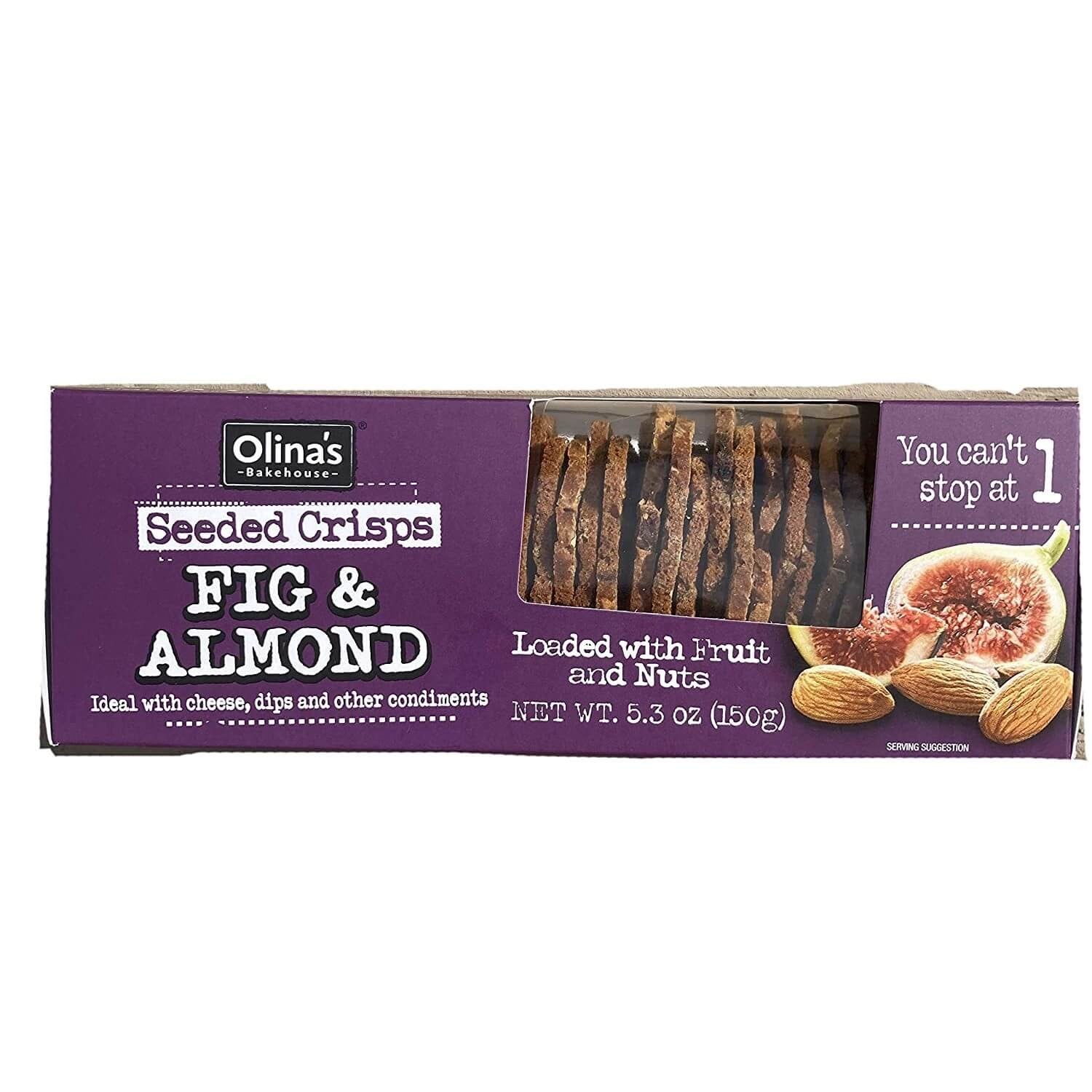 Wholesale Olinas Crisps Fig And Almond- Bulk