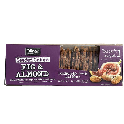 Wholesale Olinas Crisps Fig And Almond- Bulk