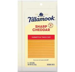 Wholesale Tillamook Sharp Cheddar Sliced 8 Oz- Bulk