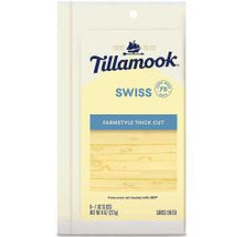 Wholesale Tillamook Swiss Sliced 8 Oz- Bulk