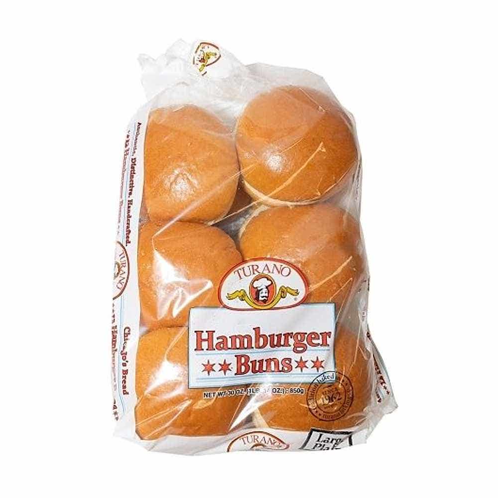 Wholesale Turano Plain Hamburger Buns 4 Inch 30 Oz- Bulk