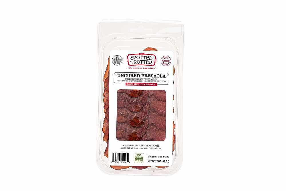 Wholesale Spotted Trotter Bresaola Uncured Sliced 2 Oz- Bulk