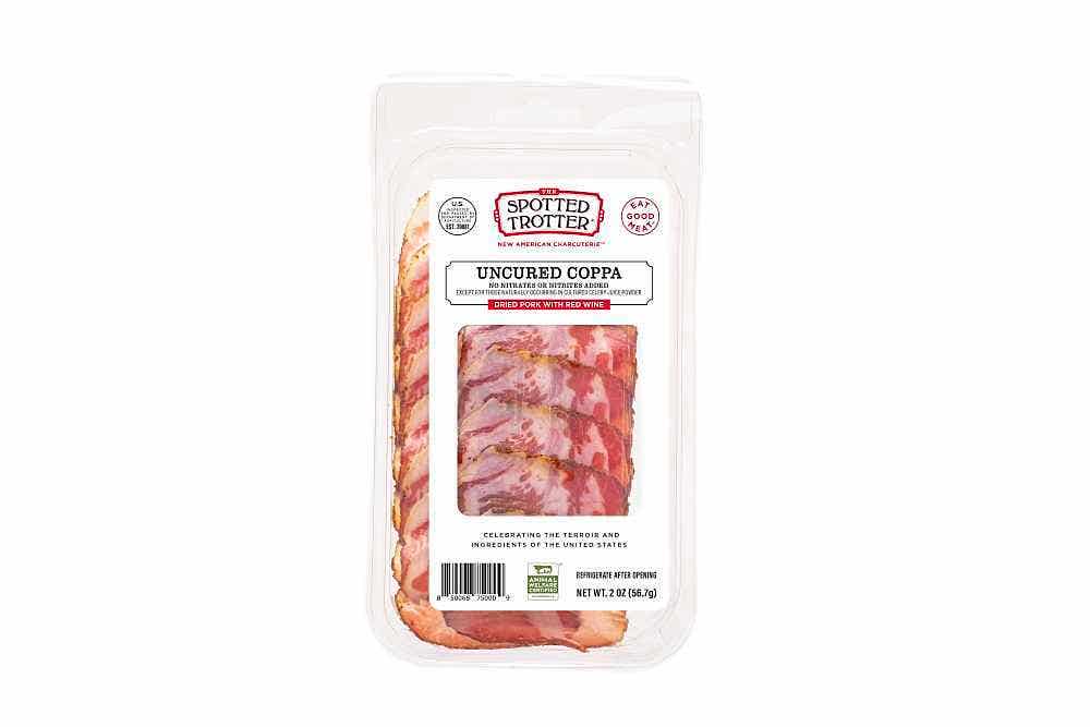 Wholesale Spotted Trotter Coppa Uncured Sliced 2 Oz- Bulk