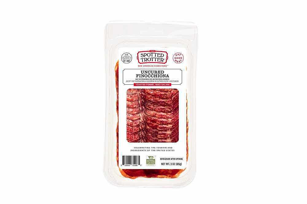 Wholesale Spotted Trotter Finocchiona Uncured Sliced 3 Oz- Bulk