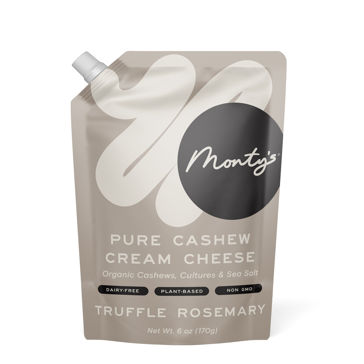 Wholesale Monty'S Vegan Truffle Rosemary Cream Cheese 6oz Bag-6ct Case Bulk