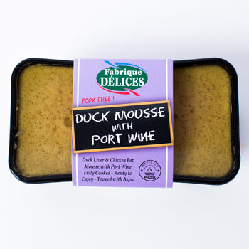 Wholesale Fabrique Delices Duck Mousse with Port Wine- Bulk