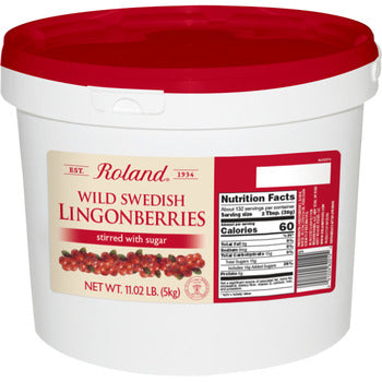 Wholesale Roland Wild Lingonberry Jam 11lb- Bulk