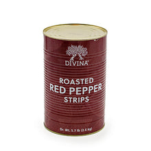 Wholesale Divina Roasted Red Pepper Strips 5.75lb- Bulk