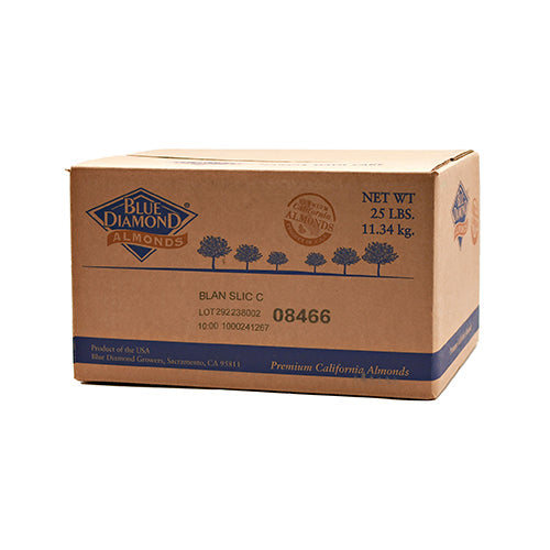Wholesale Bazzini Nuts Sliced Blanched Skin Off Almonds 25lb- Bulk