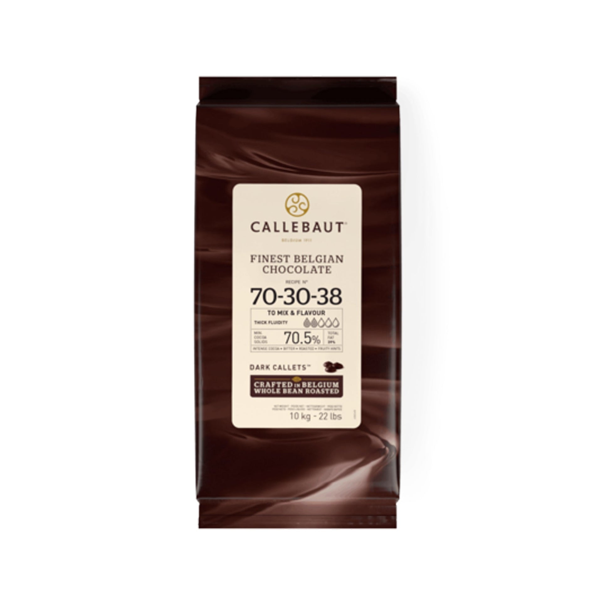 Wholesale Callebaut 70.5% Dark Chocolate 22lb- Bulk