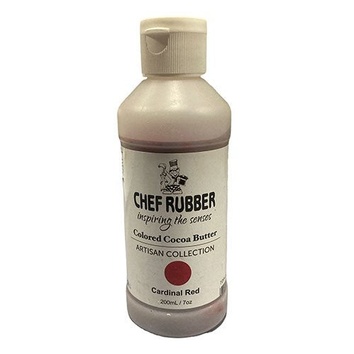 Wholesale Chef Rubber Cardinal Red Cocoa Butter- Bulk