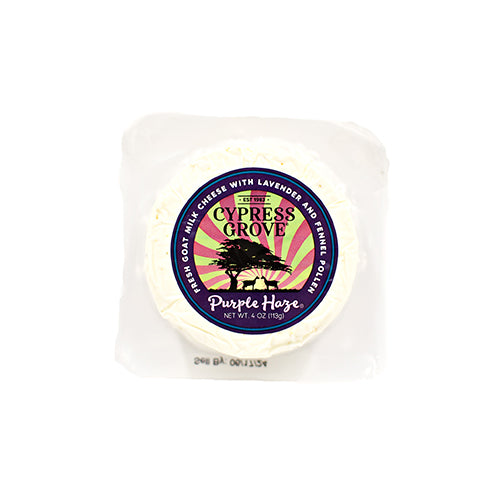 Wholesale Cypress Grove Purple Haze Fresh Goat Cheese Disk 4oz- Bulk