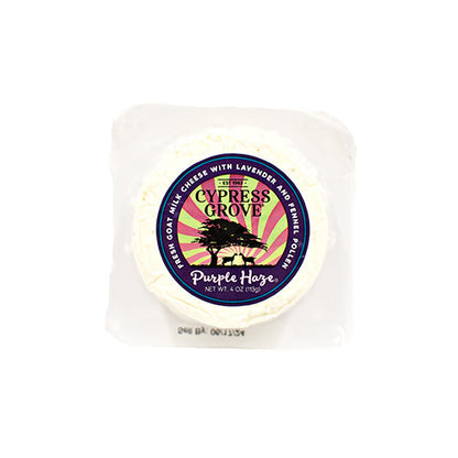 Wholesale Cypress Grove Purple Haze Fresh Goat Cheese Disk 4oz- Bulk