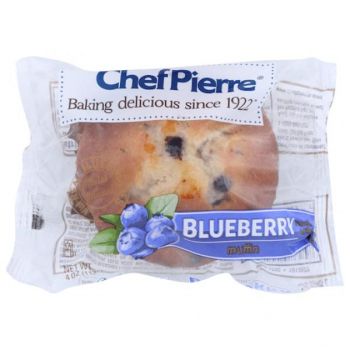 Wholesale Chef Pierre Case * Individually Wrapped Blue Muffin- Bulk