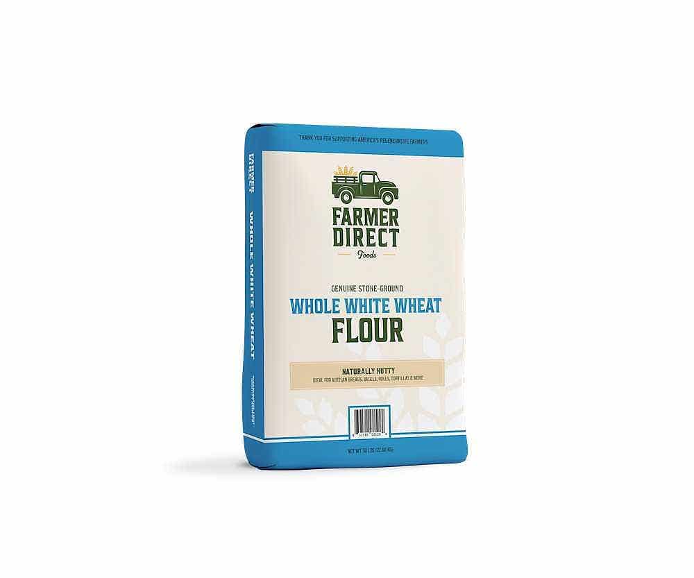 Wholesale Farmer Direct Foods Whole Wheat White Flour Stone-Ground 50 Lb- Bulk
