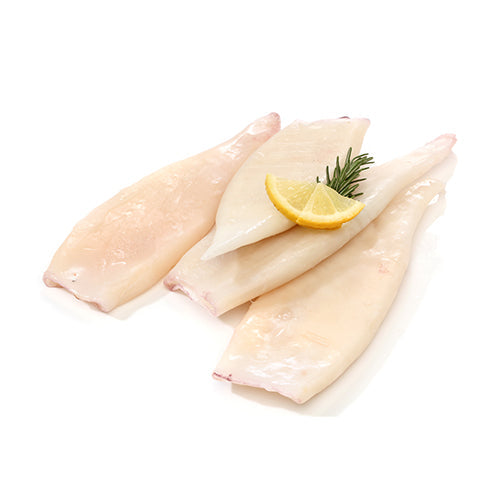 Wholesale The Right Squid Calamari Tubes Cleaned 4"+ 2.5lb- Bulk