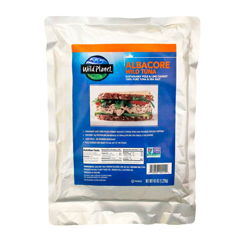 Wholesale Wild Planet Prs Tuna Albacore Wild Planet 43oz- Bulk