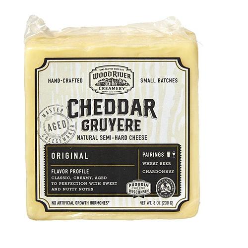 Wholesale Wood River Orig Cheddar Gruyere 8Oz- Bulk