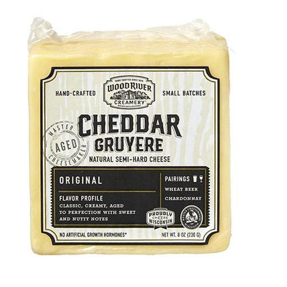 Wholesale Wood River Orig Cheddar Gruyere 8Oz- Bulk