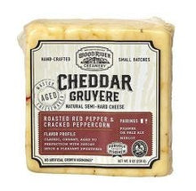 Wholesale Wood River Creamery Peppercorn And Roasted Red Pepper Cheddar Cuts 8 Oz- Bulk