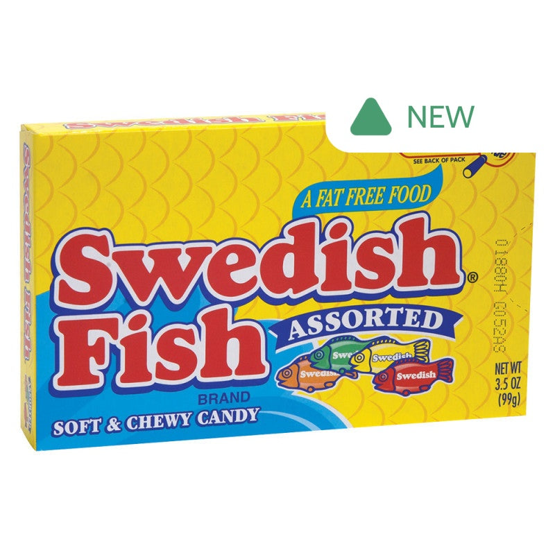Wholesale Swedish Fish Assorted 3.5 Oz Theater Box- Bulk