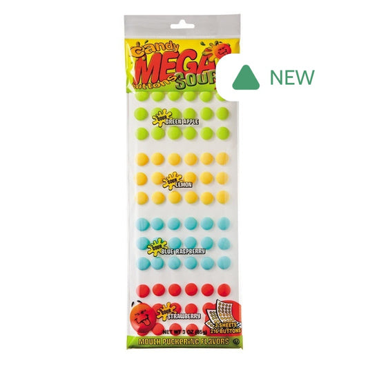 Wholesale Mega Sour Candy Buttons- Bulk