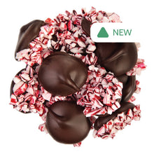 Wholesale BOX N CASE DARK CHOCOLATE NONPAREILS WITH CRUSHED PEPPERMINT- Bulk