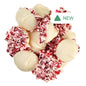 Wholesale BOX N CASE WHITE CHOCOLATEY CANDY NONPAREILS WITH CRUSHED PEPPERMINT- Bulk