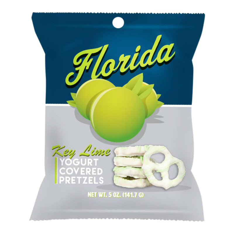 Wholesale Florida Key Lime Yogurt Pretzels 3.5 Oz Peg Bag *Fl Dc Only*- Bulk