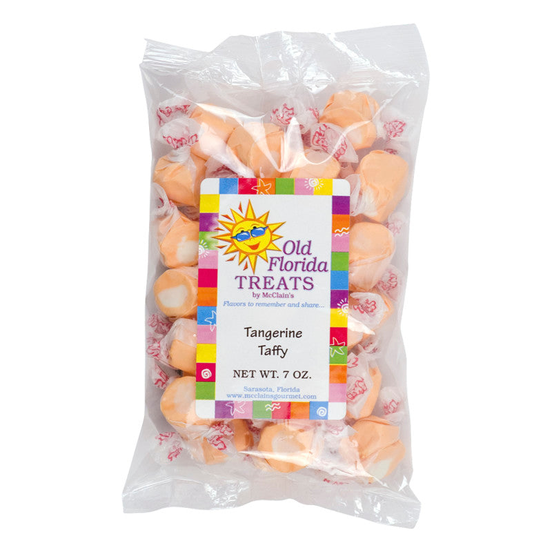 Wholesale Old Florida Treats Tangerine Taffy 7 Oz Bag *Fl Dc Only*- Bulk