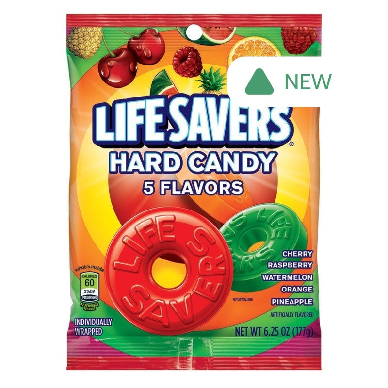 Wholesale Lifesavers 5 Flavor 6.25 Oz Peg Bag- Bulk
