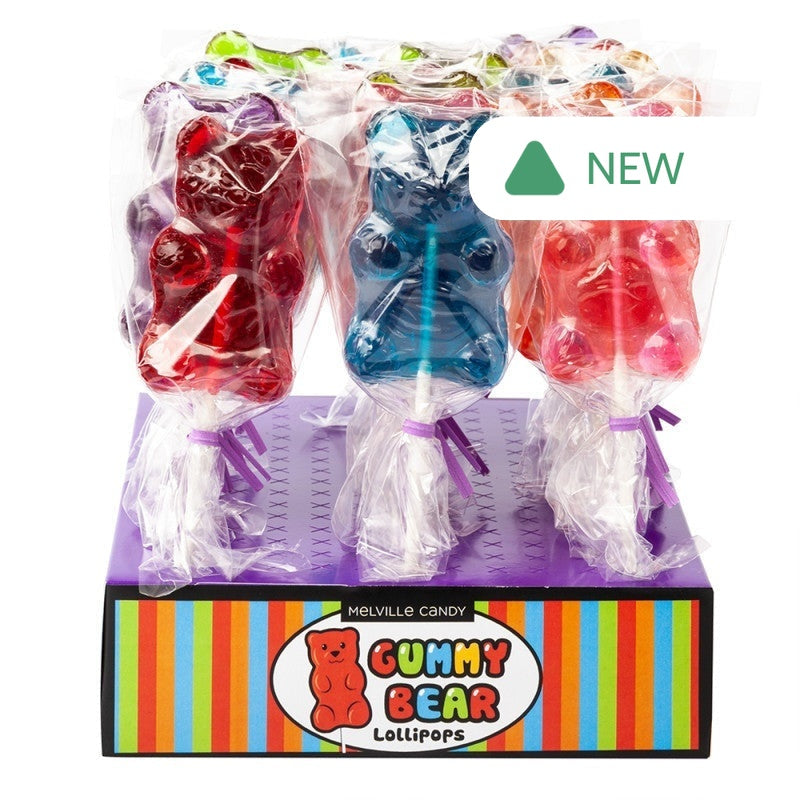 Wholesale Sugar Bear Gummy Bear Shaped 1 Oz Lollipop- Bulk