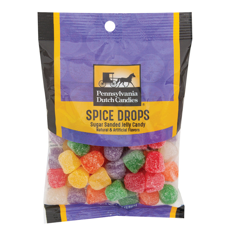 Wholesale Pdc Clear Window Bag Tiny Spice Drops Peg Bag 7 Oz- Bulk