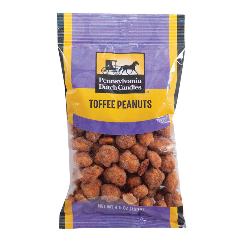 Wholesale Pdc Clear Window Bag Butter Toasted Peanuts Peg Bag 4.5 Oz- Bulk