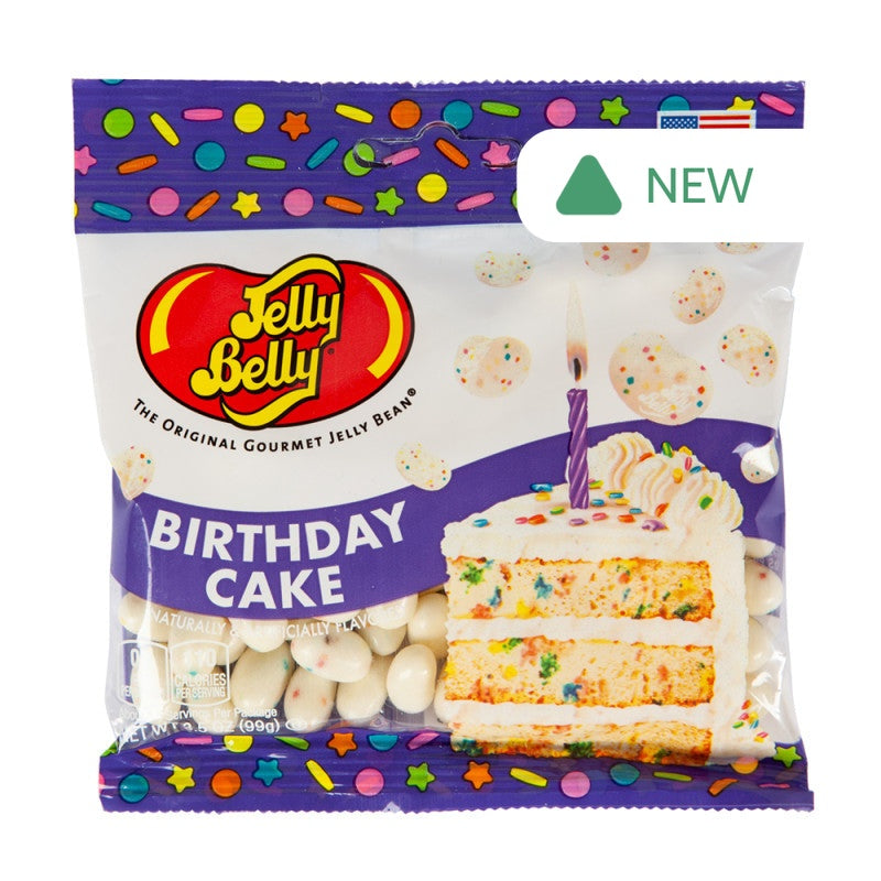 Wholesale Jelly Belly Birthday Cake 3.5 Oz Peg Bag- Bulk