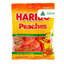Wholesale Haribo Peaches Gummi Candy 5 Oz Peg Bag- Bulk