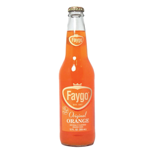 Wholesale Faygo Orange Soda 12 Oz Bottle 6 Pack- Bulk